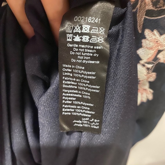 CITY CHIC Navy Dress size Small/16 Odette Bluebell - Picture 11 of 11